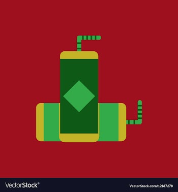 Juice packet with straw of vector image