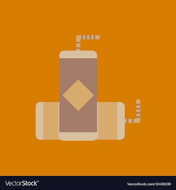 Juice packet with straw of vector image