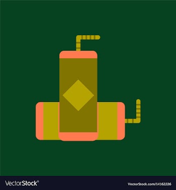Juice packet with straw of vector image