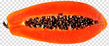 Juice Papaya Fruit , Cut papaya transparent background PNG clipart