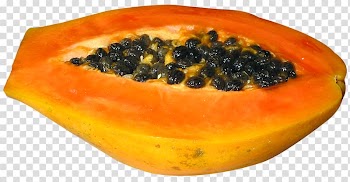 Juice Papaya Fruit Pineapple, Half cut Papaya transparent background PNG clipart