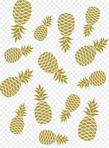 Juice Pineapple - Golden pineapple pattern 