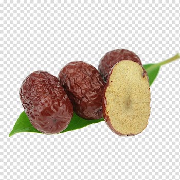Jujube Leaf Ginger tea Congee, Dates on leaves transparent background PNG clipart