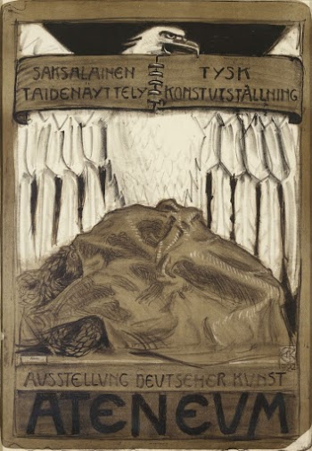Juliste saksalaiseen taidenäyttelyyn ateneumissa 1922, | Free Photo - rawpixel
