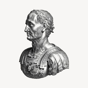 Julius Caesar bust collage element, | Free Vector Illustration - rawpixel