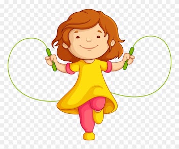 Jump Ropes Jumping Clip Art - Girl Jumping Rope Clipart