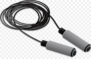 Jump Ropes Sport Illustration - Black rope skipping technology ...
