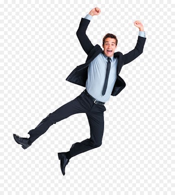 Jumping Clip art - Jump up man 