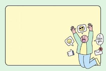 Jumping man frame background, social | Free Photo - rawpixel
