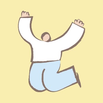 Jumping man sticker, pastel doodle | Free Vector Illustration - rawpixel