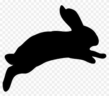 Jumping Rabbit By Snifty - Rabbit Silhouette