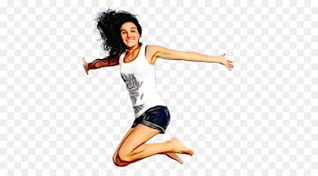 Jumping, Woman, Girl, Modern Dance PNG