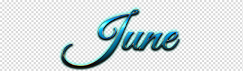 June Name PNG Ready-made Logo Effect Images | PNG Names