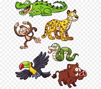 Jungle Animal Snake Jaguar Clip art - cartoon animals 