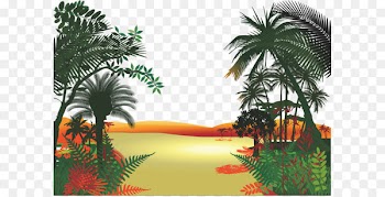 Jungle Cartoon Clip art - Tropical jungle 