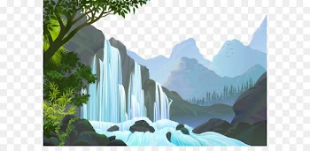 Jungle Landscape - Nature Waterfalls 