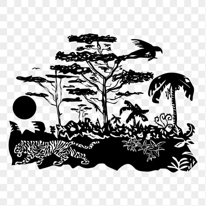 Jungle png sticker illustration, transparent | Free PNG - rawpixel