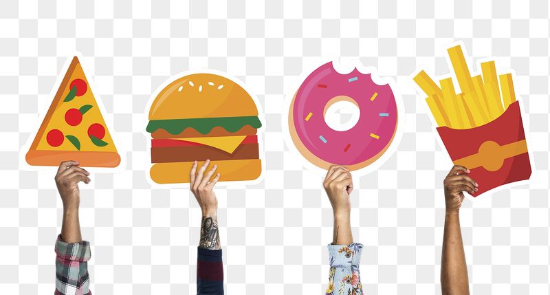 Junk food png hand sticker, | Free PNG - rawpixel