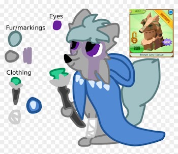Juno The Arctic Wolf Alpha By Roseyicywolf - Animal Jam Arctic Wolf Alpha