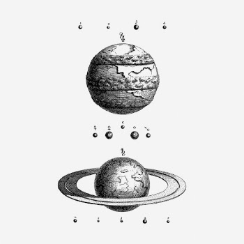 Jupiter and Saturn hand drawn | Free Photo - rawpixel