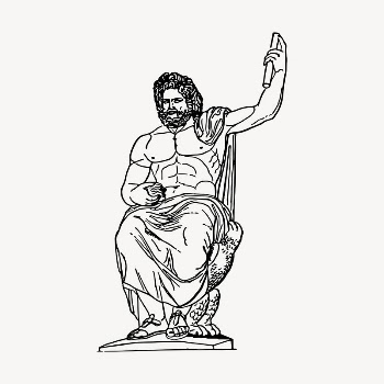 Jupiter statue clipart, vintage hand | Free Vector - rawpixel