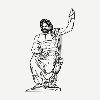 Jupiter statue drawing, vintage illustration | Free PSD - rawpixel