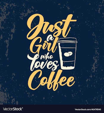 just a girl who loves coffee typography t shirt