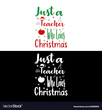 just a teacher who loves christmasteacher gift