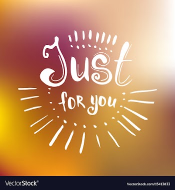 Just for you vector image