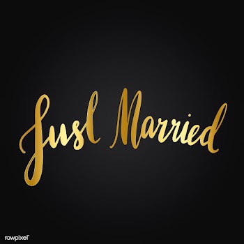 Just married typography style vector | Free stock vector - 517963