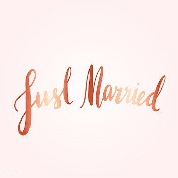 Just married typography style vector | Free stock vector - 517969