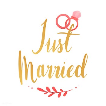 Just married typography vector in golden | Free stock vector - 511853