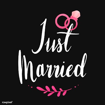 Just married typography vector in white | Free stock vector - 511846