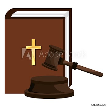justice hammer with holy bible