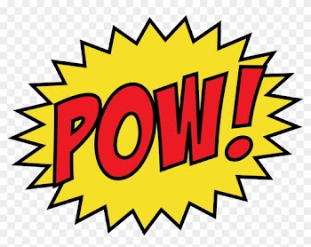 Justice League Retro Clipart - Pow Png