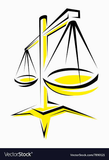 Justice scales vector image