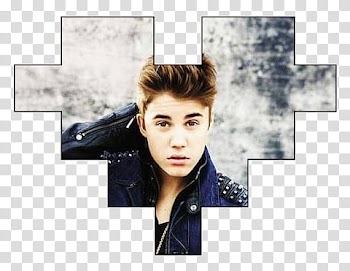Justin Bieber heart transparent background PNG clipart