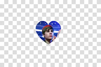 Justin Bieber hearts, blue and white heart shape decor transparent background PNG clipart