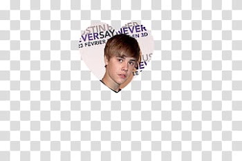 Justin Bieber hearts, white and purple floral textile transparent background PNG clipart