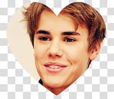 Justin Bieber hearts, women's black hair transparent background PNG clipart