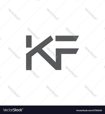 K-f-letter-logo-design image vector image