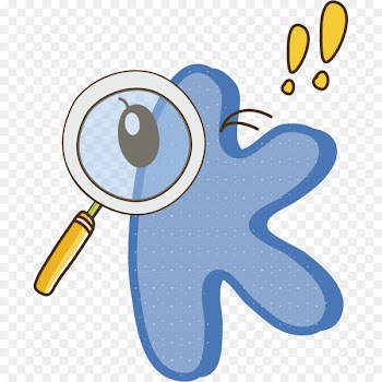 K Letter English alphabet - Cartoon cute color letters K 