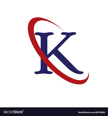 k letter logo template