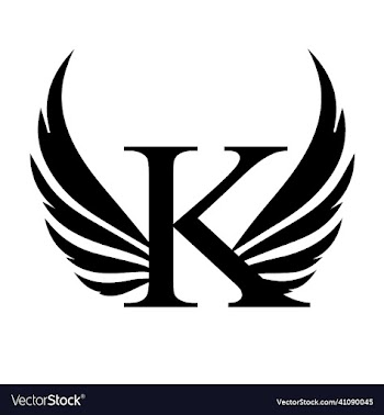 k letter logo template