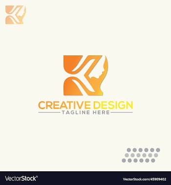 k logo design of cosmetic makeup female fashion