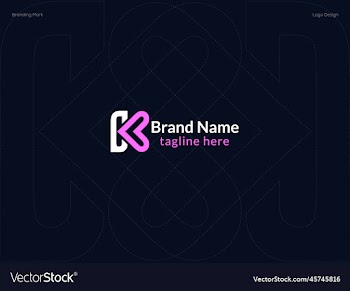 k love logo design - k letter logo design f