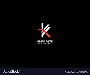 k modern letter logo