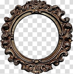 K Watchers, brown mirror frame transparent background PNG clipart