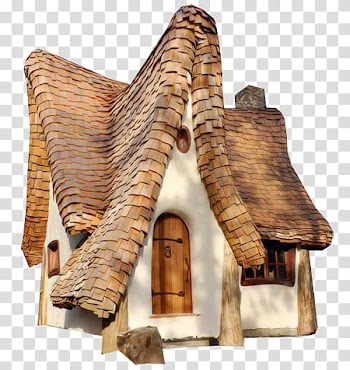 K WATCHERS Gift , brown and white house transparent background PNG clipart