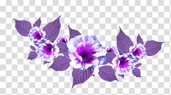 K WATCHERS Gift , purple petaled flowers transparent background PNG clipart
